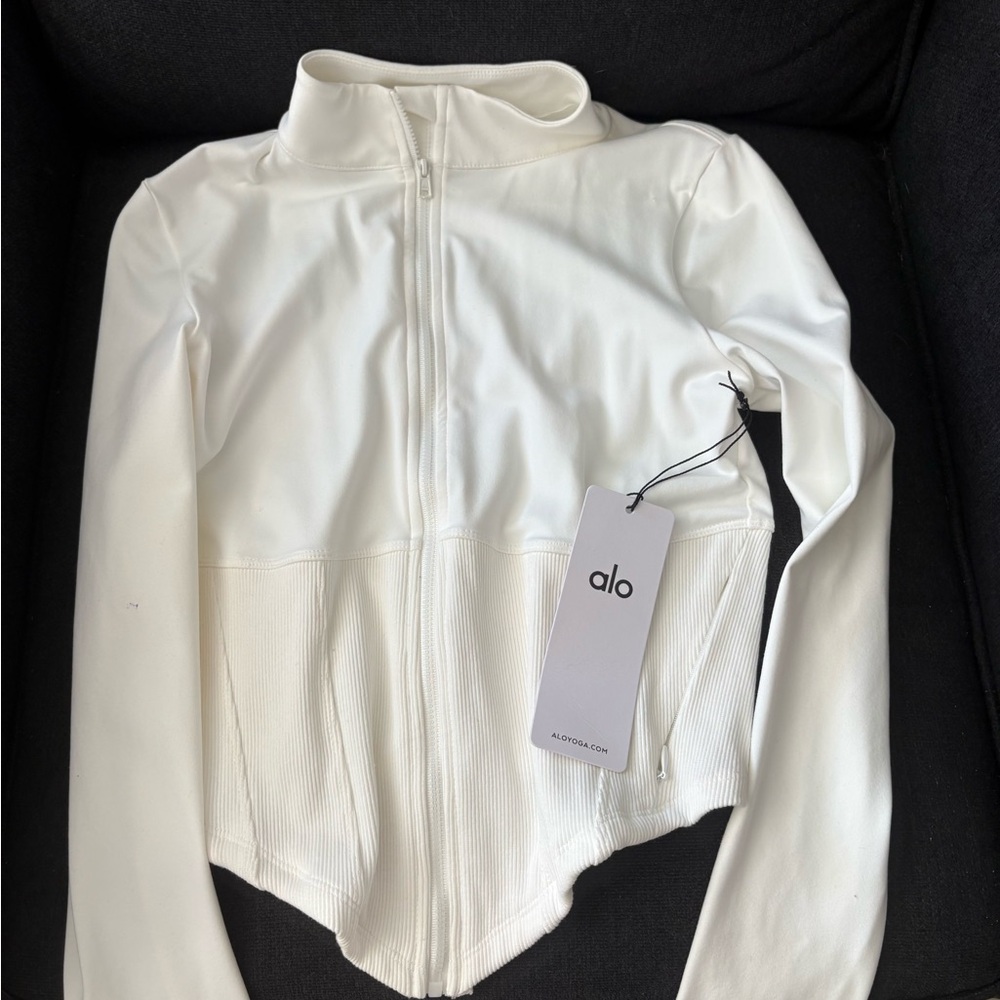 ALO Yoga Women's Cream Bomber Jacket